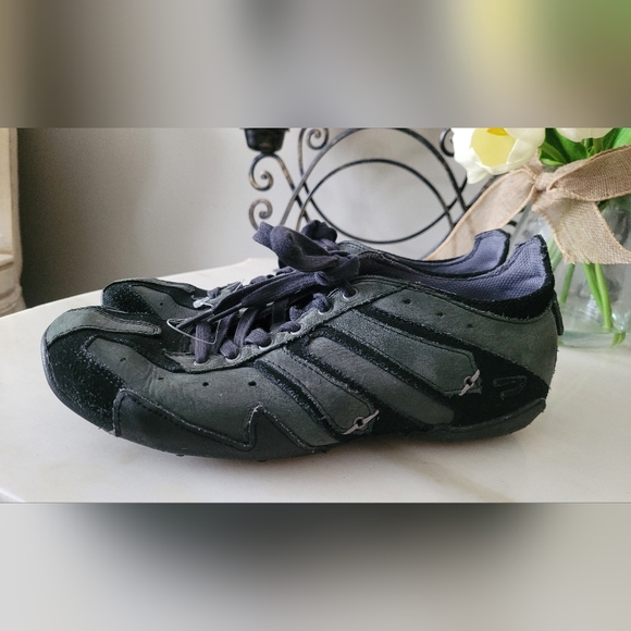 Diesel Almaty Genuine Leather Sneakers/Trainers Dark Green/Black Shoes M8/EU40.5 - Picture 6 of 16